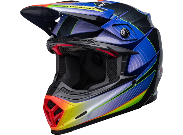 BELL Moto-9s Flex Cross Hjelm S Pro Circuit 23 - Silver Metallic Flake