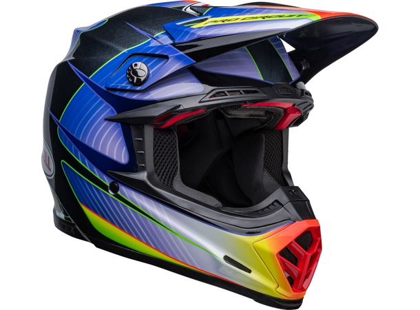 BELL Moto-9s Flex Cross Hjelm S Pro Circuit 23 - Silver Metallic Flake
