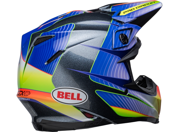 BELL Moto-9s Flex Cross Hjelm S Pro Circuit 23 - Silver Metallic Flake