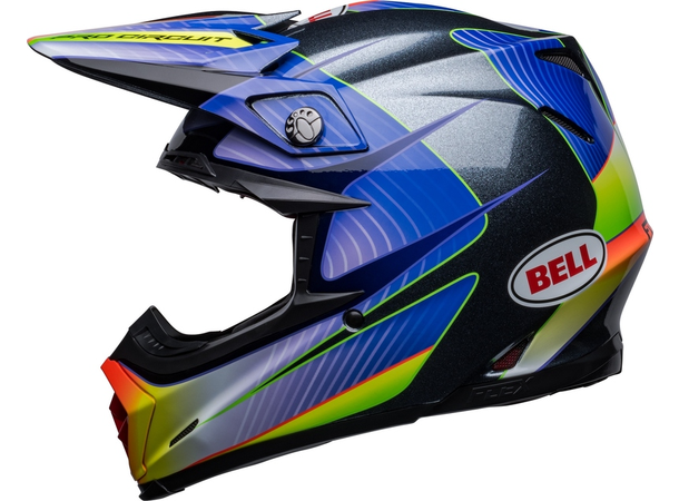 BELL Moto-9s Flex Cross Hjelm S Pro Circuit 23 - Silver Metallic Flake