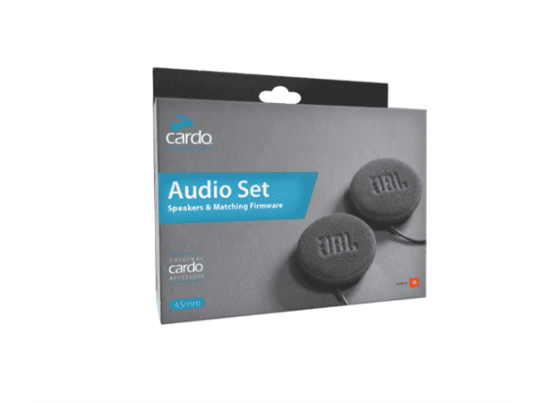 Cardo Packtalk Edge + 45mm JBL høyttaler Enkeltsett - for 1 person| Overlegen lyd