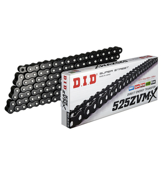 D.I.D 525ZVM-X2 X-Ring Drive Chain 525 Svart/Svart