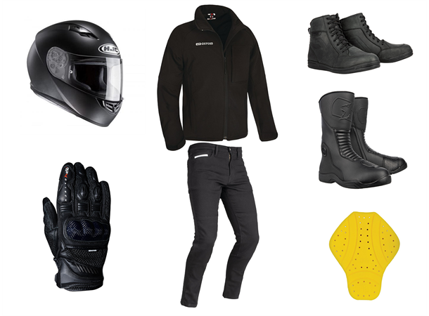 Komplett Utstyrspakke Motorsykkel Casual/Touring - Termoplast Hjelm