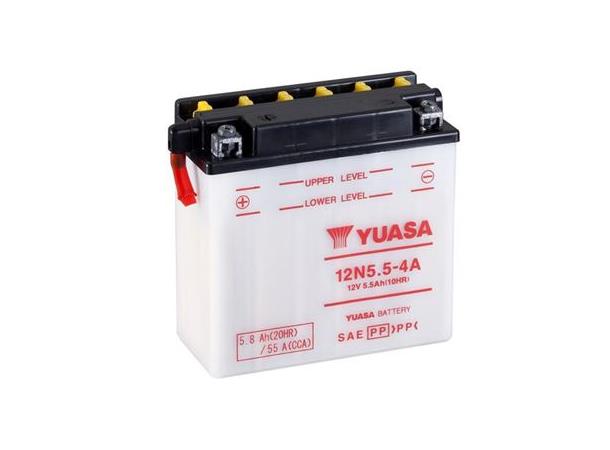 Originalt Yamaha/Yuasa batteri (12N5.5-4A)(Uten syre)