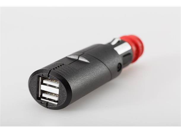 Sw-Motech Dobbel Usb Port For sigarettenneruttak og DIN