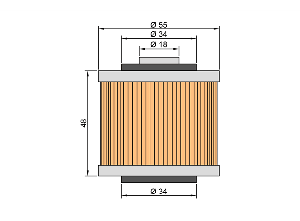 Twin Air HF145 Oljefilter