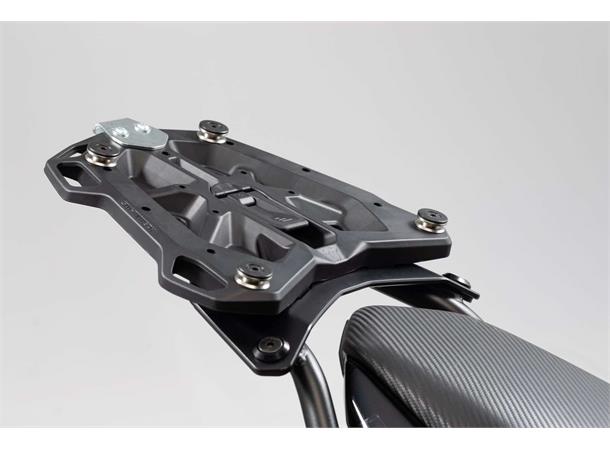 Adapter plate for STREET-RACK For TRAX topcase ADV/ION/EVO. Black.