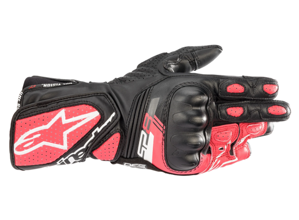 Alpinestars SP-8 V3 MC Hanske Dame Svart/Rosa - Touch-Skjerm Kompatibel