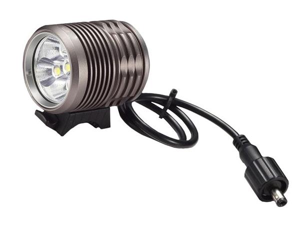 Hyper LED Hjelmlampe 4000Lm IP65, 7.4V, 8800mAh, 3 nivåer