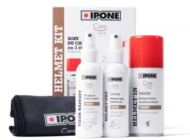 Ipone Hjelmrens Kit Perfekt for vedlikehold av hjelm