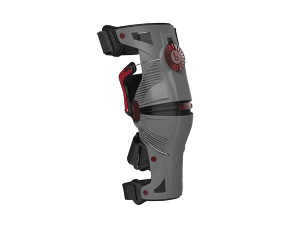Mobius X8 Storm Grey/Crimson Kneskydd