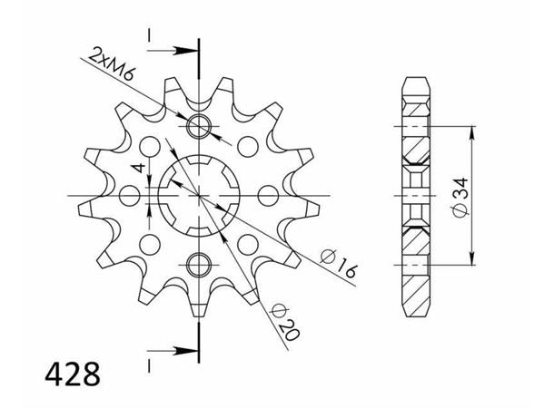 Supersprox / JT Framdrev 1263.14 14T