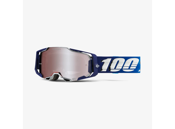 100% Armega Crossbriller Sølv Speilglass HiPER - Blå