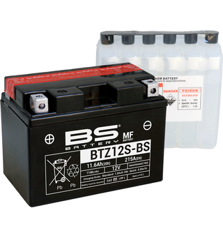 BS Battery BTZ14S-BS Vedlikeholdsfritt - Inkludert syreampul