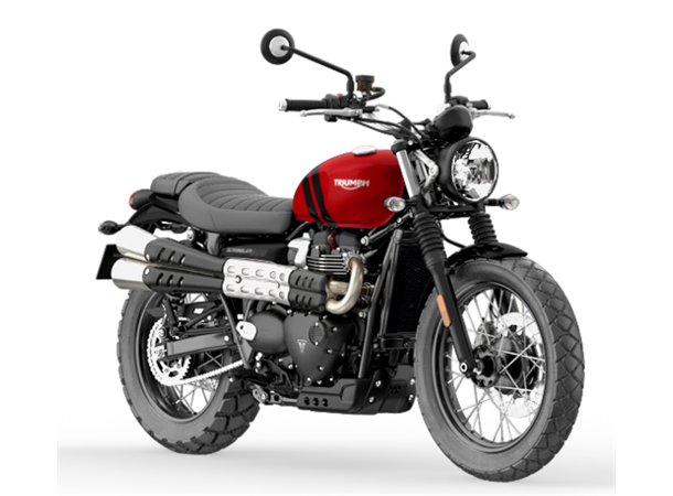 Triumph Scrambler 900 2023 Carnival Red Jet Black