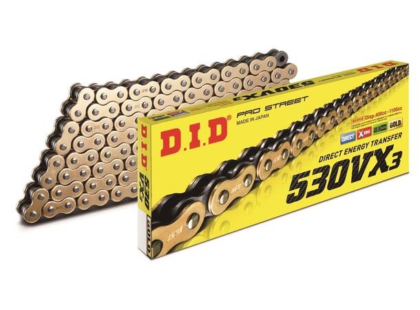 D.I.D 530VX3 X-Ring 114L Gold/Black