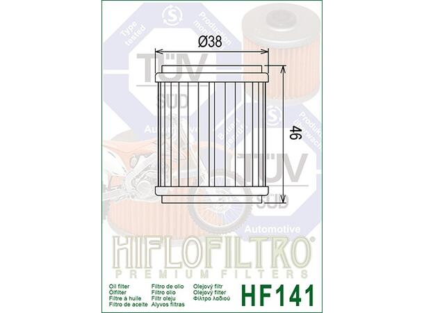Hiflo Hf141 Oljefilter Erstatter HF140
