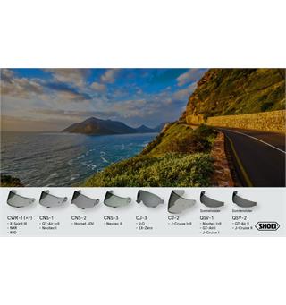 Shoei CNS3 Mørkt Sotet Visir Sheoi Neotec 2