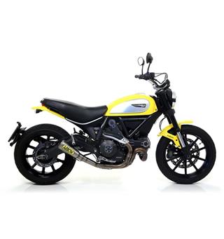 Komplett Arrow slip-on Ducati Scrambler Titan Pro-race lyddemper blank