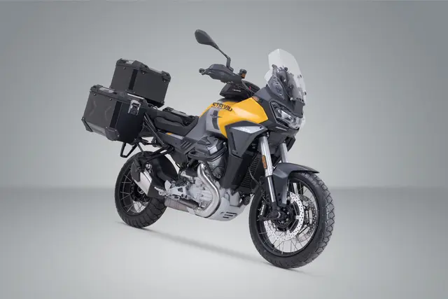 SW-Motech Adventure set TRAX ADV Black. Moto Guzzi Stelvio (23-). 