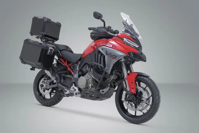 SW-Motech Adventure Set TRAX ADV Black. Ducati Multistrada V4 (20-). 