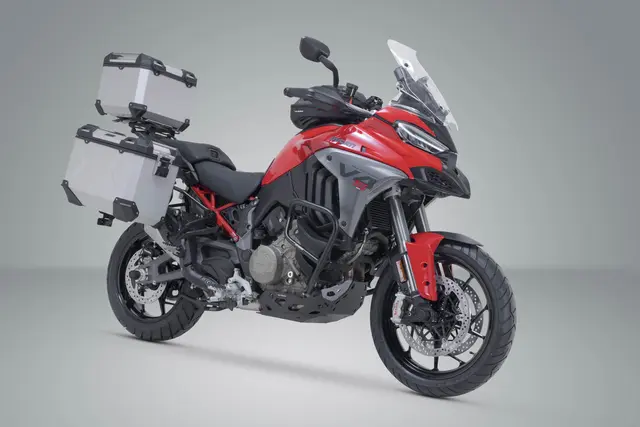 SW-Motech Adventure Set TRAX ADV Silver. Ducati Multistrada V4 (20-). 