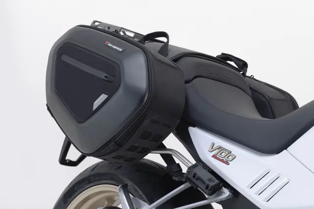SW-Motech PRO BLAZE saddlebag set Black. Moto Guzzi V100 Mandello/S, Stelv 