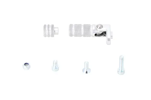 SW-Motech Gear lever tread Silver. Knurled. Incl. extension.