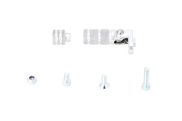 SW-Motech Gear lever tread Silver. Knurled. Incl. extension. 