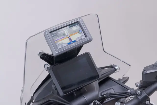 SW-Motech GPS mount for cockpit Black. KTM 890 Adv (22-). 