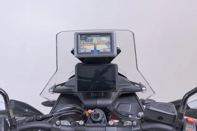 SW-Motech GPS mount for cockpit Black. KTM 890 Adv (22-). 