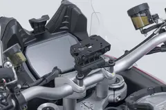 SW-Motech GPS mount on the handlebar Black. Ducati Multistrada V4 (20-), V2 (
