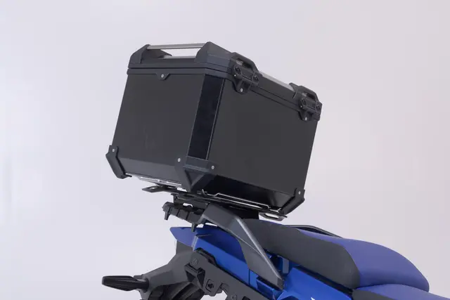 SW-Motech TRAX ADV top case system Black. Suzuki V Strom 650 / 1000 / 1050. 