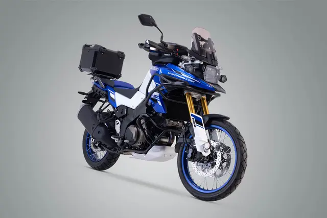 SW-Motech TRAX ADV top case system Black. Suzuki V Strom 650 / 1000 / 1050. 