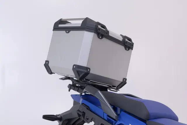 SW-Motech TRAX ADV top case system Silver. Suzuki V Strom 650 / 1000 / 1050 