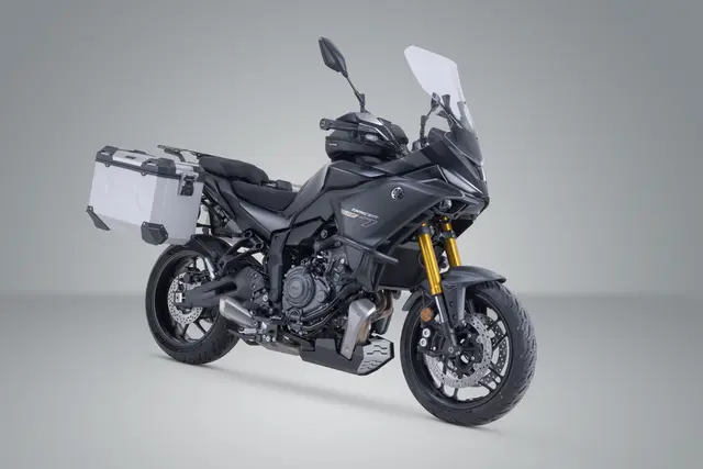 SW-Motech TRAX ADV aluminium case system Silver. 45/45 l. Yamaha Tracer 7 / GT (2 