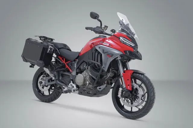 SW-Motech TRAX ADV aluminum case system Black. 37/37 l. Ducati Multistrada V4 (2 