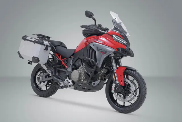 SW-Motech TRAX ADV aluminum case system Silver. 45/45 l. Ducati Multistrada V4 ( 