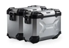 SW-Motech TRAX ADV aluminium case system Silver. 45/37 l. Honda X-ADV (20-24).