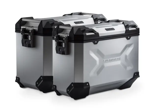 SW-Motech TRAX ADV aluminium case system Silver. 45/37 l. Honda X-ADV (20-24). 