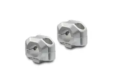 SW-Motech Bar riser for Ø 22 mm handleba H=15 mm. Silver.