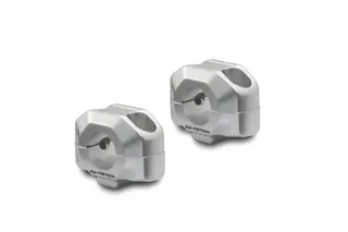 SW-Motech Bar riser for Ø 22 mm handleba H=15 mm. Silver.