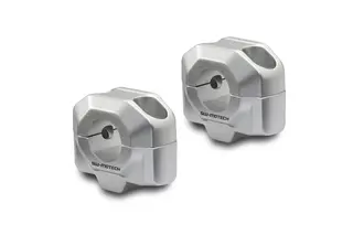 SW-Motech Bar riser for Ø 22 mm handleba H=20 mm. Silver.