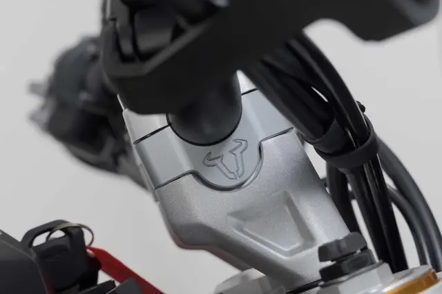 SW-Motech Bar riser H=20 mm. Silver. Triumph Tiger 900 GT/Ra 