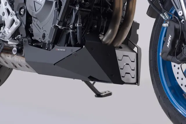 SW-Motech Front spoiler Black/Silver. Suzuki GSX-8S (22-)/GSX-8T 