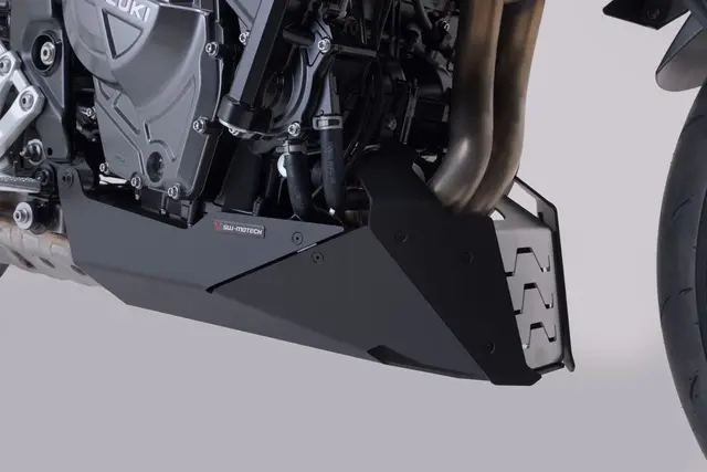 SW-Motech Front spoiler Black/Silver. Suzuki GSX-8S (22-)/GSX-8T 