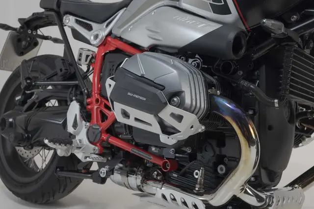 SW-Motech Cylinder guards Silver. BMW R nineT models, R 12 models. 