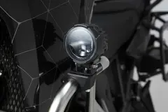 Sw-Motech EVO high beam kit Sort. With crash bar clamps for lights.