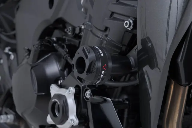 SW-Motech Frame slider kit Black. Kawasaki Z900 models (16-), Z1100 
