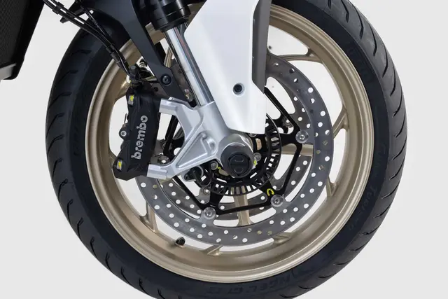 SW-Motech Slider set for front axle Black. Moto Guzzi V100 Mandello/S, V85/T 